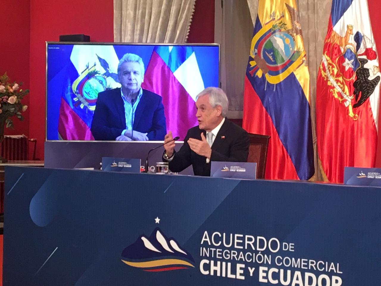 PRESIDENTES DE CHILE Y ECUADOR FIRMAN TRATADO DE LIBRE COMERCIO QUE GENERARÁ BENEFICIOS A EXPORTADORES Y MIPYMES 2