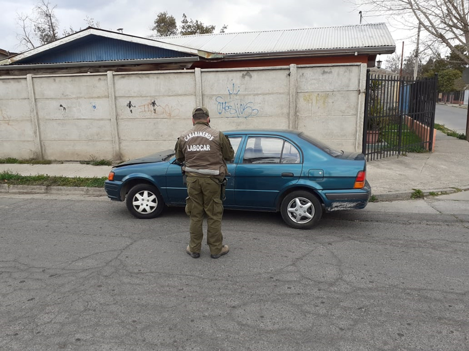 CARABINEROS RECUPERA RÁPIDAMENTE VEHÍCULO ROBADO