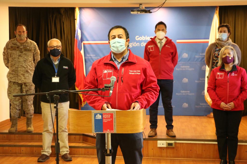 Covid 19 OHiggins registró 93 casos nuevos y Rengo y San Vicente se mantienen en cuarentena