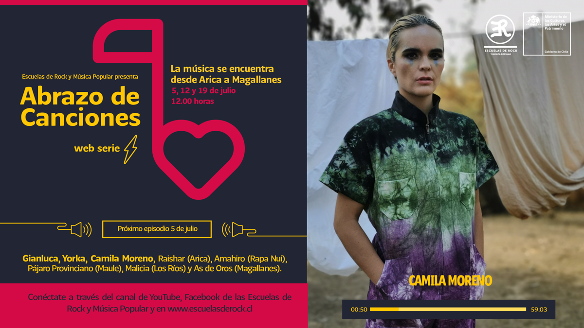 MINISTERIO DE LAS CULTURAS UNE A MÚSICOS DE ARICA A MAGALLANES EN FESTIVAL ONLINE ABRAZO DE CANCIONES 1