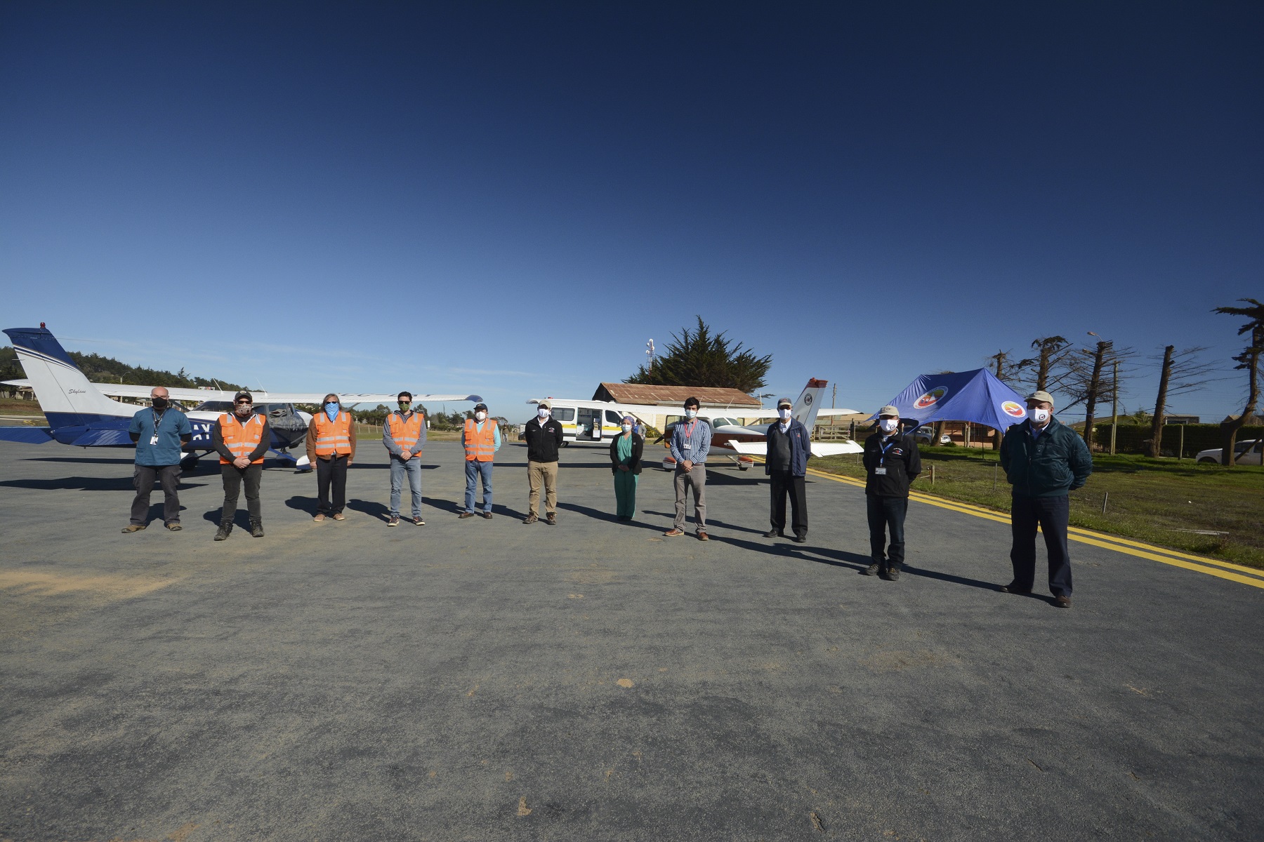 Tendiendo puentes aéreos de apoyo al Hospital de Pichilemu 2