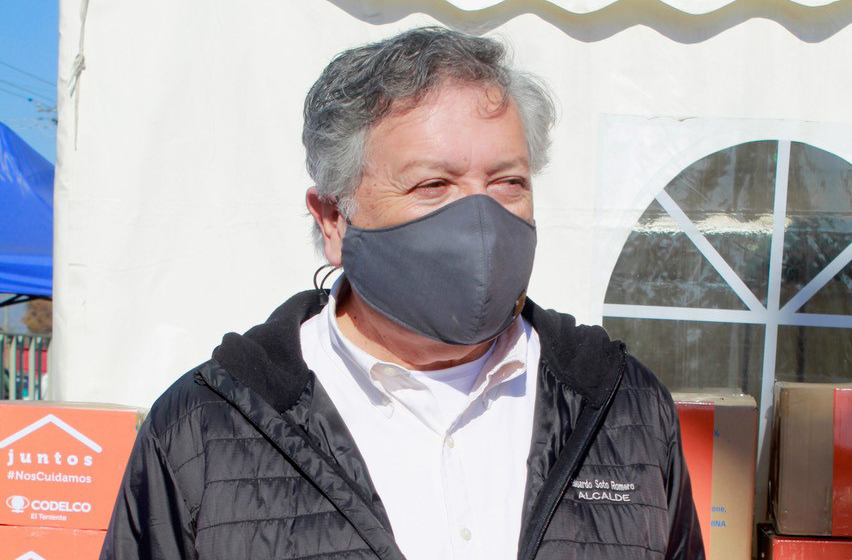 El Teniente entrega insumos de protección para trabajadores de la salud de Rancagua Alcalde Eduardo Soto