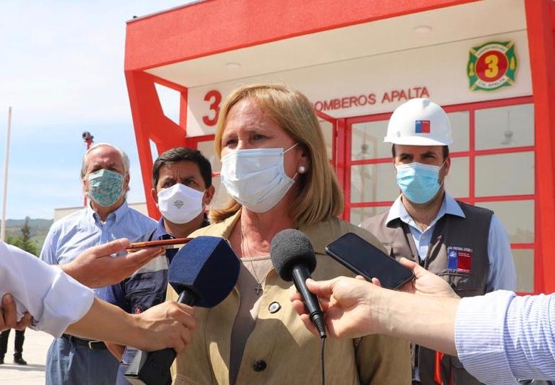 AUTORIDADES INSPECCIONAN OBRAS DEL NUEVO CUARTEL DE BOMBEROS DE APALTA FINANCIADO CON RECURSOS DEL GOBIERNO REGIONAL 3