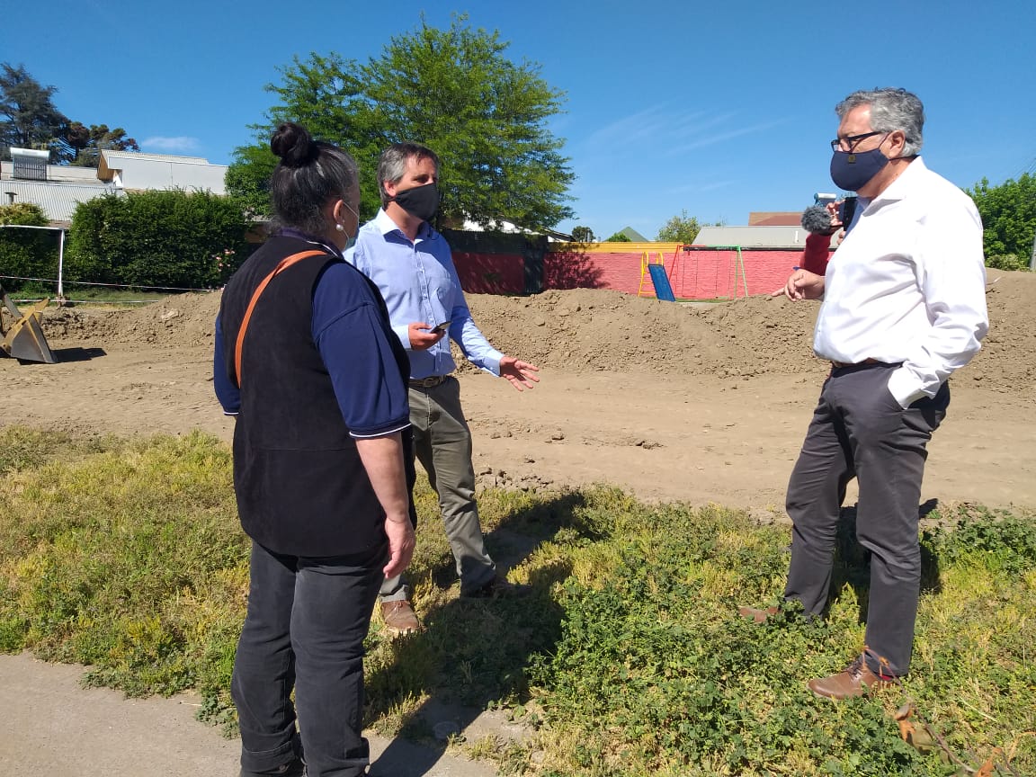 NUEVA OBRA MUNICIPALIDAD DE RANCAGUA TRABAJA EN CONSTRUCCIÓN DE MULTICANCHA DE VILLA PARQUE MARÍA LUISA