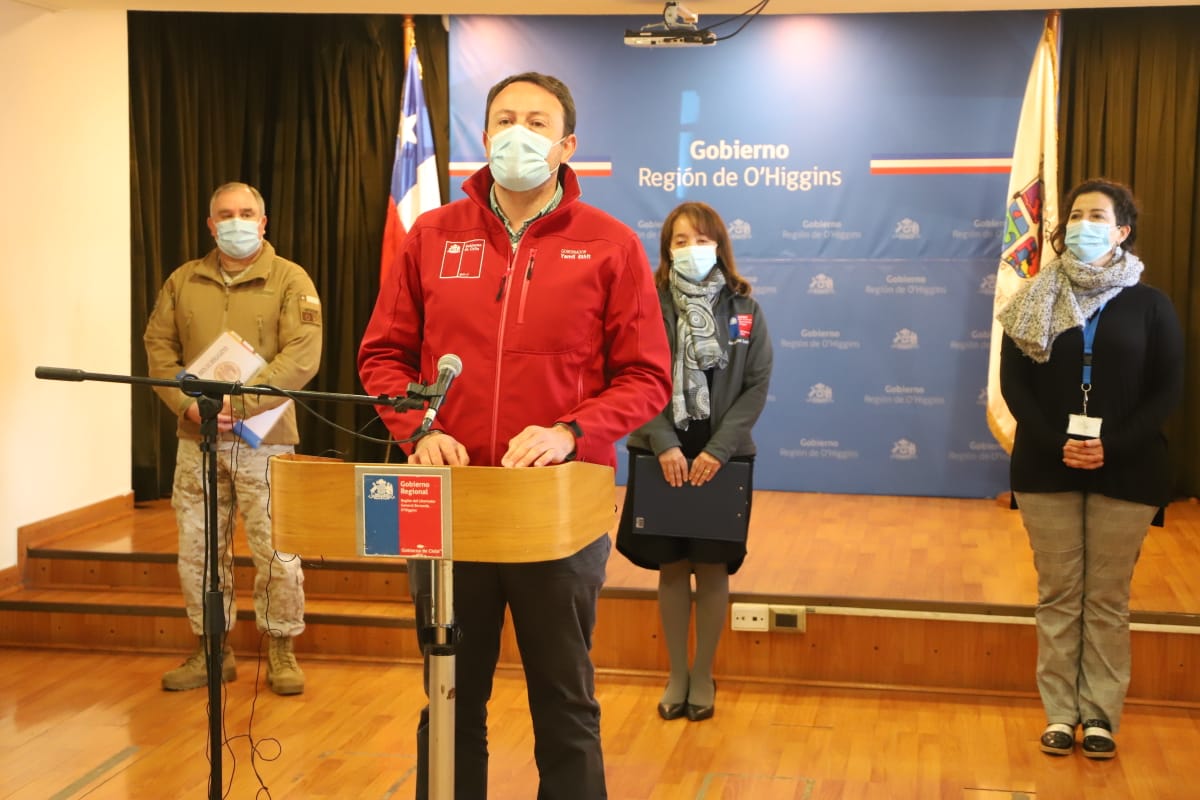 Covid OHiggins registró 97 casos nuevos y el fallecimiento de 2 personas