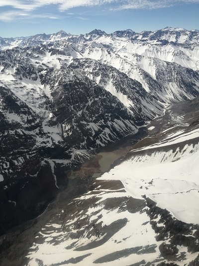 DGA OHiggins sobrevuela Cordillera y realiza inspección visual de acumulación de nieve en glaciares y lagunas 3
