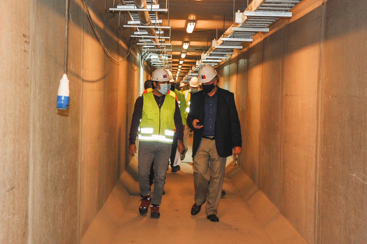 SEREMI MOP OHIGGINS INSPECCIONA AVANCE DE OBRAS DE NUEVA PLAZA DE PESAJE RUTA 5 EN MOSTAZAL 1