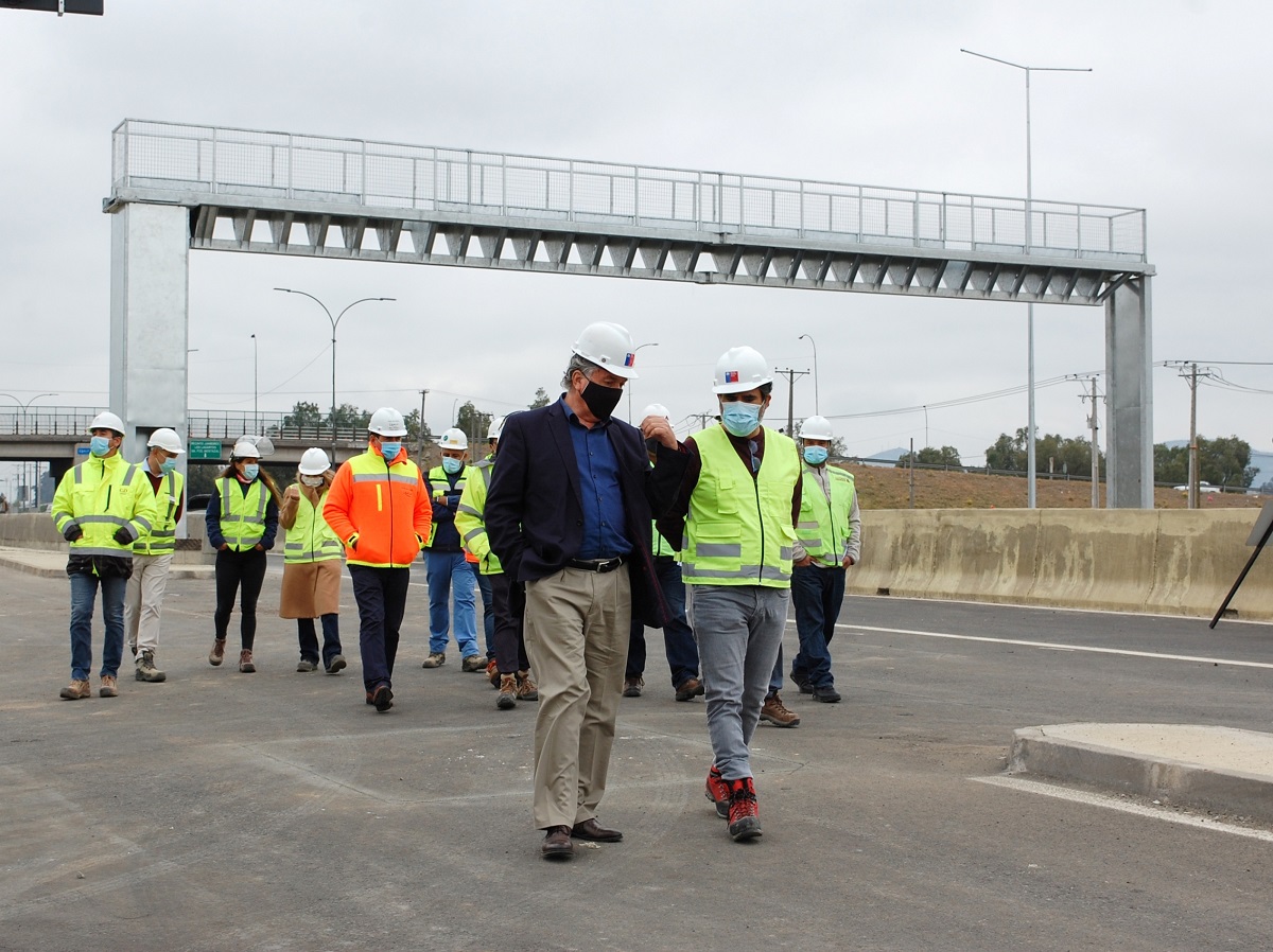 SEREMI MOP OHIGGINS INSPECCIONA AVANCE DE OBRAS DE NUEVA PLAZA DE PESAJE RUTA 5 EN MOSTAZAL 2