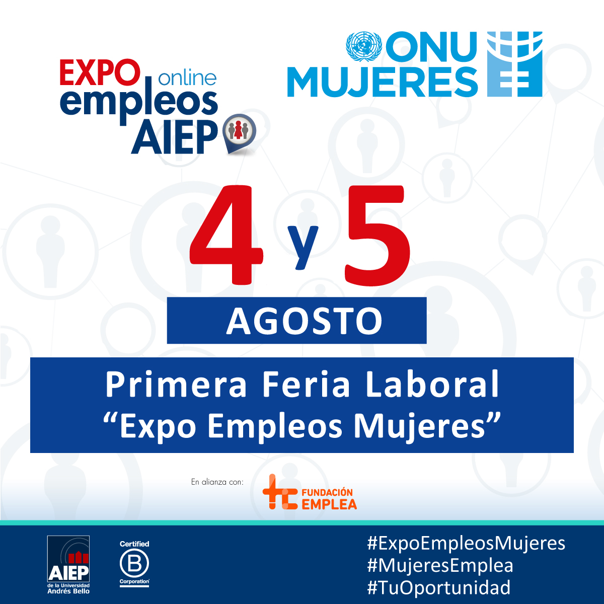 PRIMERA VERSIÓN ONLINE DE EXPO EMPLEO MUJERES CONTARÁ CON MÁS DE 2.000 OFERTAS LABORALES 2
