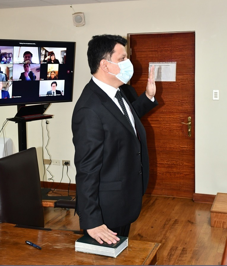 JOAQUÍN NILO VALDEBENITO JURA COMO FISCAL JUDICIAL DE LA CORTE DE APELACIONES DE RANCAGUA 1 A
