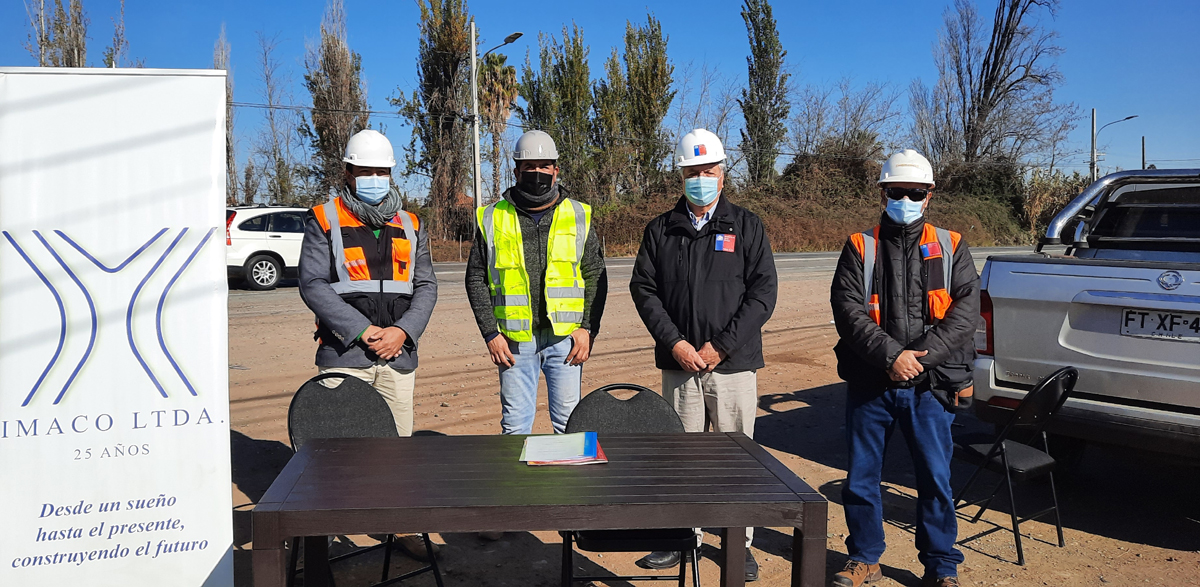 MOP OHIGGINS HIZO ENTREGA DE TERRENO A EMPRESA QUE EJECUTARÁ AMPLIACIÓN DOBLE VÍA CARRETERA EL COBRE 4