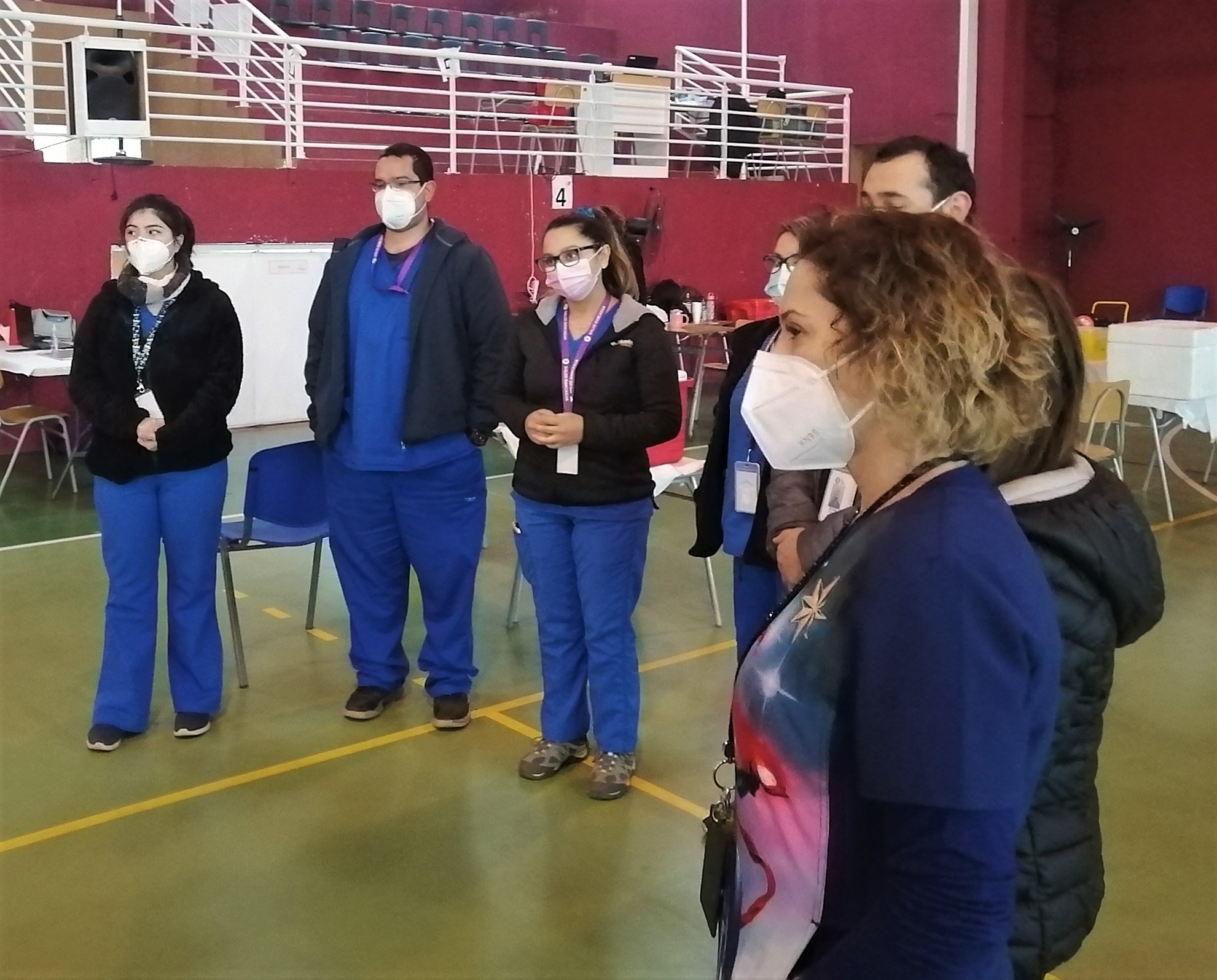 MINISTERIO DEL DEPORTE REALIZA PAUSA ACTIVA A TRABAJADORES DE LA PRIMERA LÍNEA EQUIPO DE SALUD