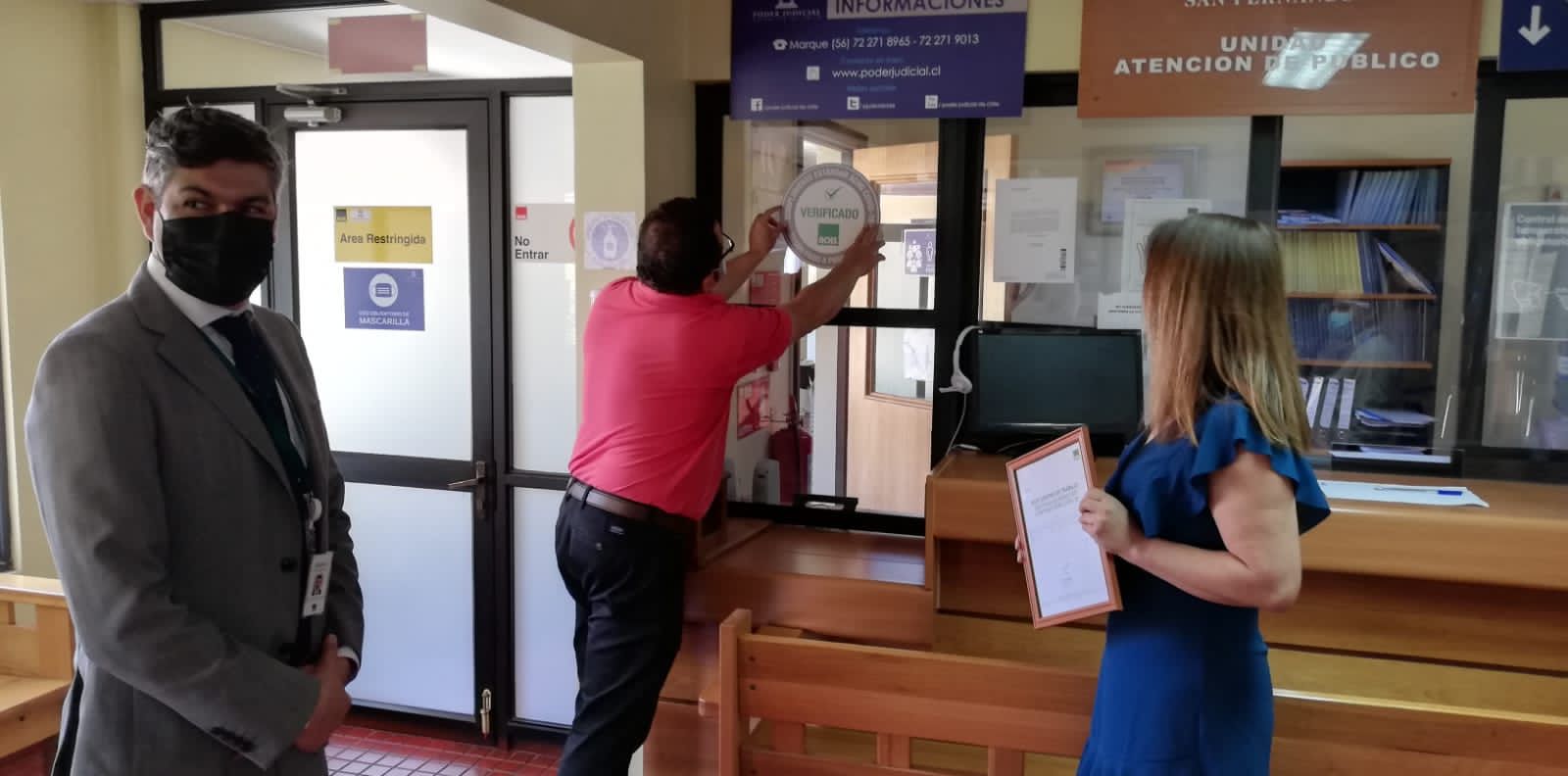 TRIBUNAL DE JUICIO ORAL EN LO PENAL DE SAN FERNANDO RECIBIÓ SELLO COVID 19