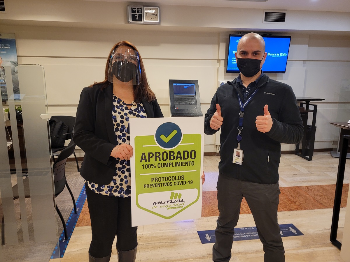 BANCO DE CHILE SE CONVIERTE EN EL PRIMER BANCO DEL PAÍS EN TENER EL TOTAL DE SUS SUCURSALES CON LA CERTIFICACIÓN SELLO COVID 19 Certificación Sello Covid 19