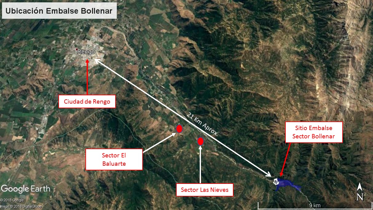 MOP OHIGGINS RECIBE INFORME FINAL DEL ESTUDIO DE FACTIBILIDAD CONSTRUCCIÓN EMBALSE BOLLENAR DE RENGO 2