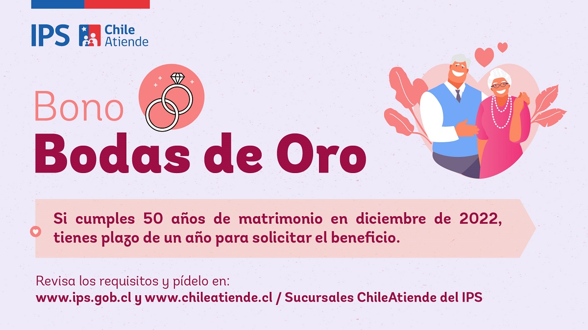 BONO BODAS DE ORO MÁS DE 38 MIL PERSONAS LO HAN RECIBIDO ESTE AÑO 2022