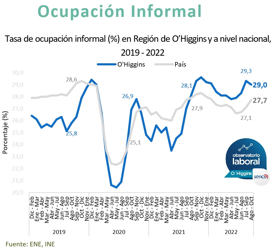OCUPACIÓN DETUVO SU CRECIMIENTO EN LA REGIÓN DE OHIGGINS Informalidad