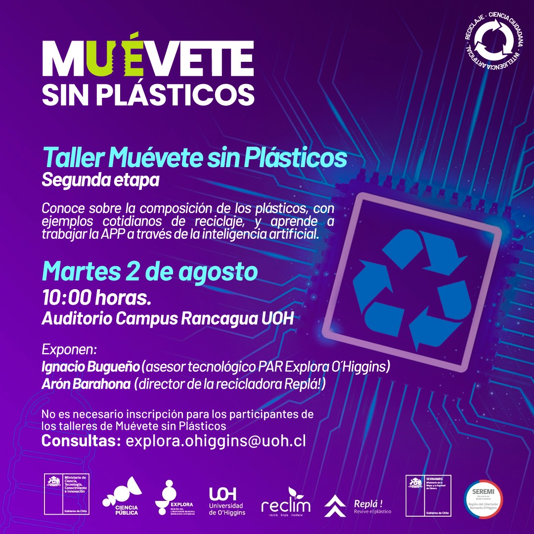 NUEVO TALLER DE MUÉVETE SIN PLÁSTICOS UNIRÁ EL RECICLAJE Y LA INTELIGENCIA ARTIFICIAL