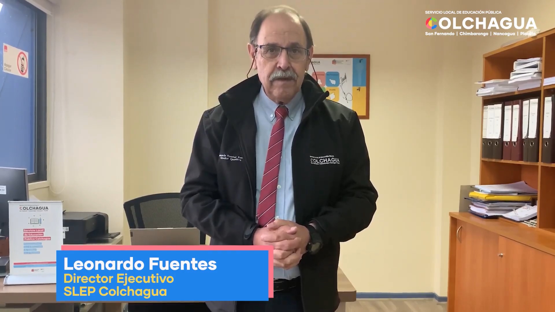 MILLONARIA INVERSIÓN EN INFRAESTRUCTURA TECNOLOGÍA Y APOYO PEDAGÓGICO PRESENTÓ SLEP COLCHAGUA EN SU CUENTA PUBLICA PARTICIPATIVA 2021 Leonardo Fuentes Director Ejecutivo SLEP Colchagua
