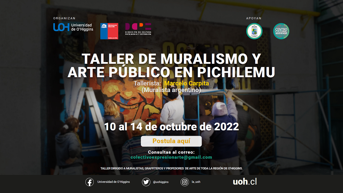 Muralistas y estudiantes de Pichilemu compartirán taller dictado por artista internacional 1