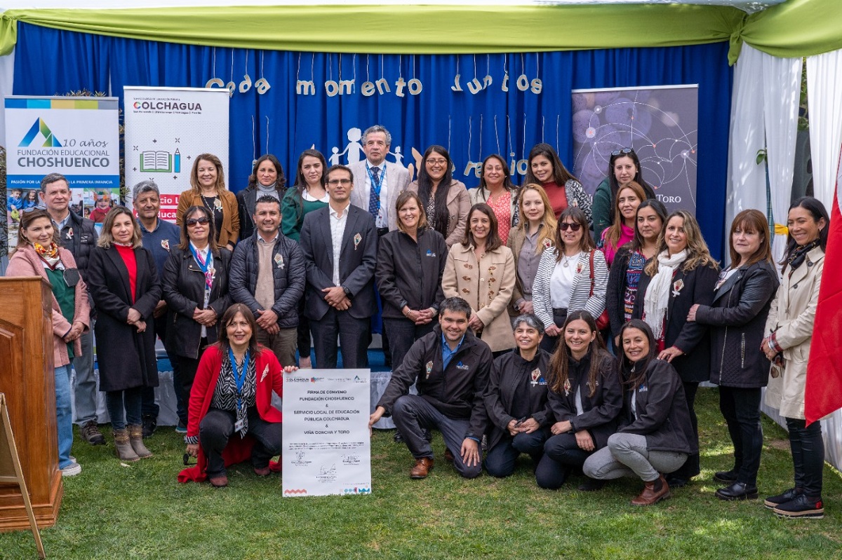 SLEP COLCHAGUA Y FUNDACIÓN CHOSHUENCO OFICIALIZAN TRABAJO COLABORATIVO EN APOYO A JARDINES INFANTILES Y SALAS CUNA