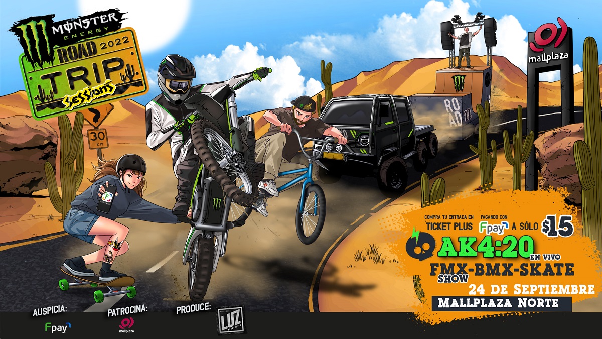 Monster Energy Road Trip Sessions Huechuraba Afiche oficial