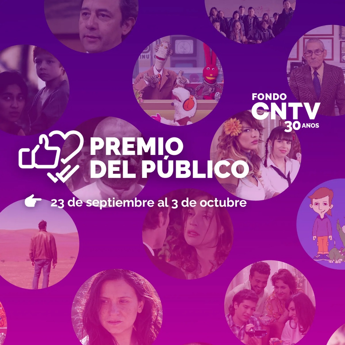 Fondo CNTV celebra 30 años invitando al público a premiar la serie personaje y canción más recordadawebp
