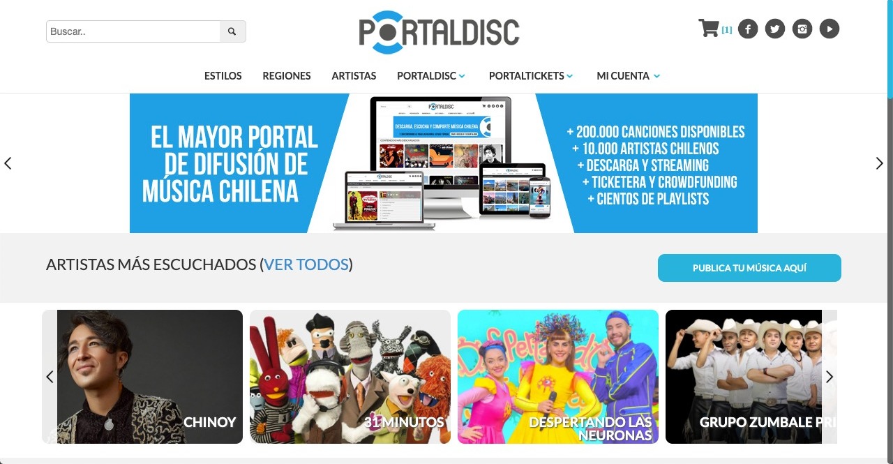 PORTALDISC CUMPLE 14 AÑOS LANZANDO PLATAFORMA PARA ESCUCHAR MÁS DE 200.000 CANCIONES CHILENAS