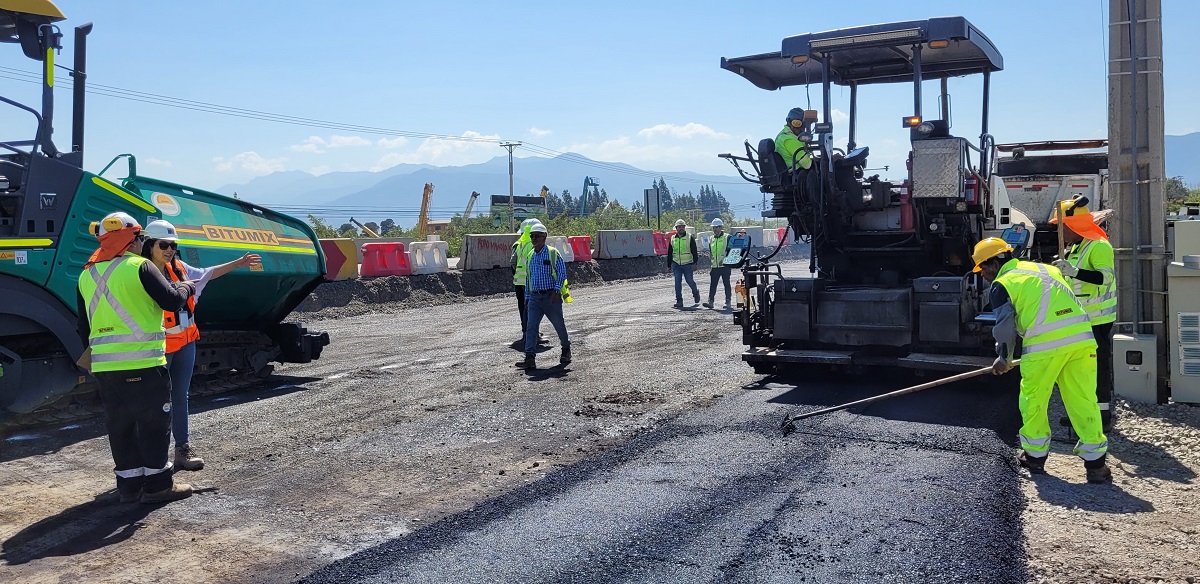 SEREMI MOP OHIGGINS REALIZÓ INSPECCIÓN A LAS OBRAS DE PAVIMENTACIÓN DE LA CARRETERA EL COBRE. 3. Carretera El Cobre