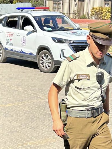 GRANEROS EN FISCALIZACIÓN DE SEGURIDAD MUNICIPAL Y CARABINEROS DETIENEN A HOMBRE QUE MANTENÍA ORDEN DE ARRESTO