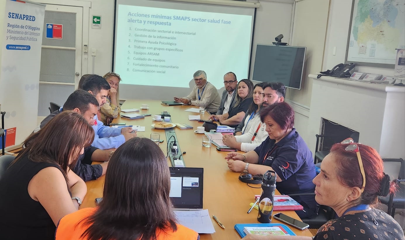 MESA REGIONAL DE SALUD MENTAL EN EMERGENCIA DE DESASTRES ES REACTIVADA EN OHIGGINS 3