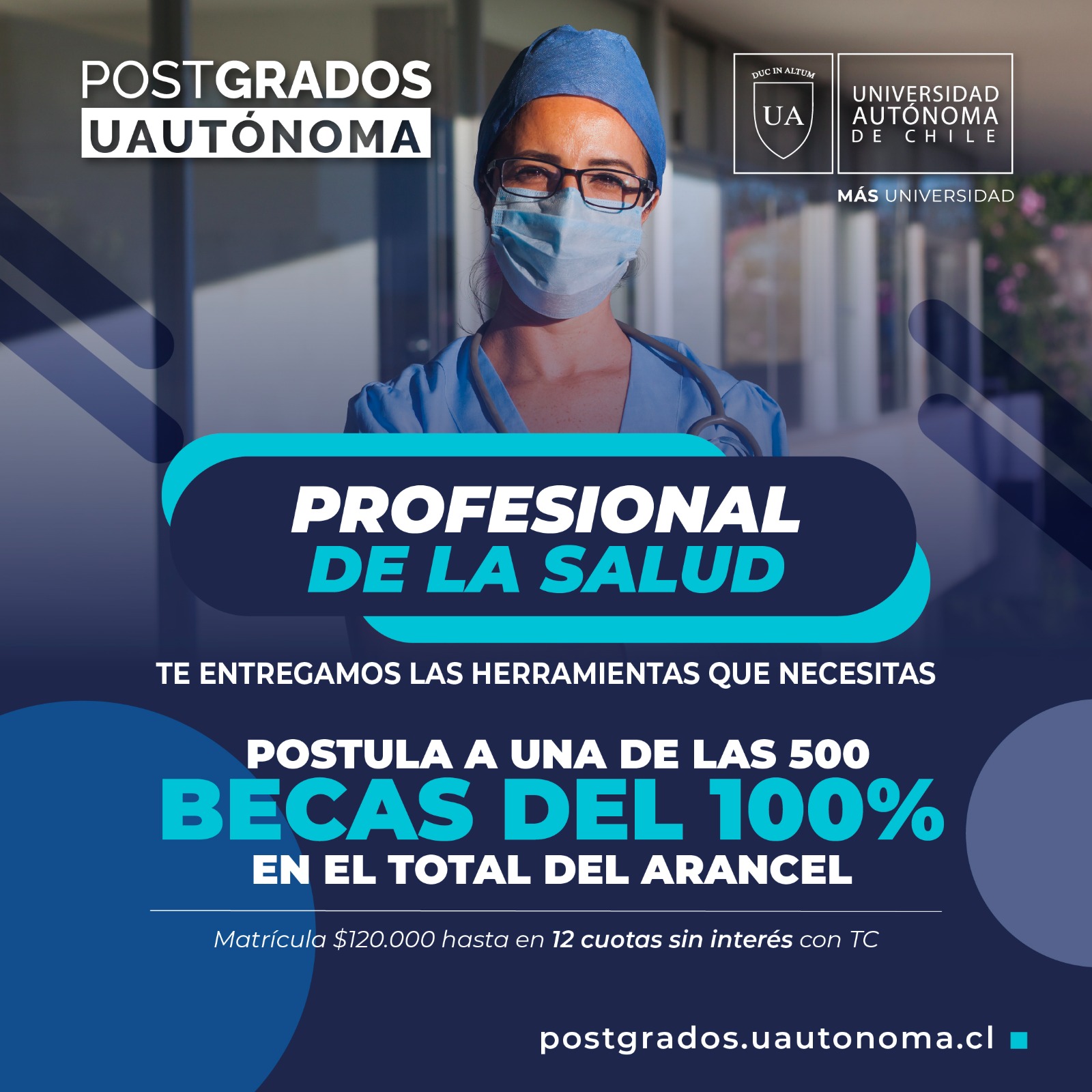 ABIERTAS POSTULACIONES A BECAS EN SALUD PARA CURSOS DE POSTGRADOS DE LA UNIVERSIDAD AUTÓNOMA