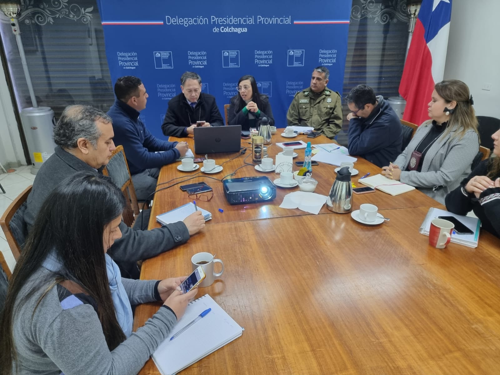 DELEGACIÓN PRESIDENCIAL REALIZÓ REUNIÓN PARA ABORDAR PROBLEMAS DE SEGURIDAD PÚBLICA DEL SECTOR NORPONIENTE DE SAN FERNANDO 1