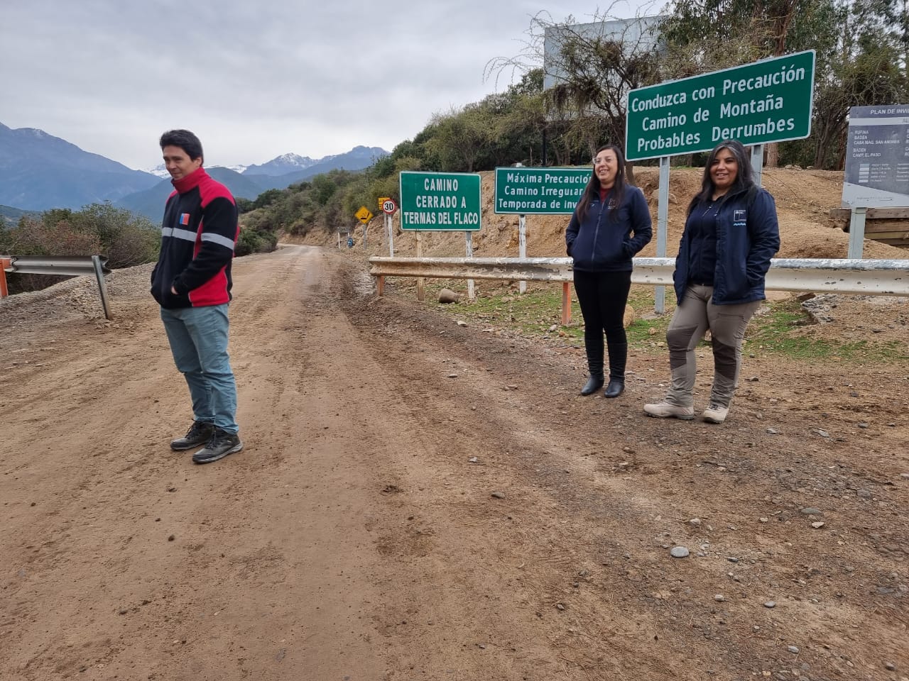 CAMINO PRECORDILLERANO HACIA TERMAS DEL FLACO CONTARÁ POR PRIMERA VEZ CONSERVACIÓN EN ÉPOCA INVERNAL 2