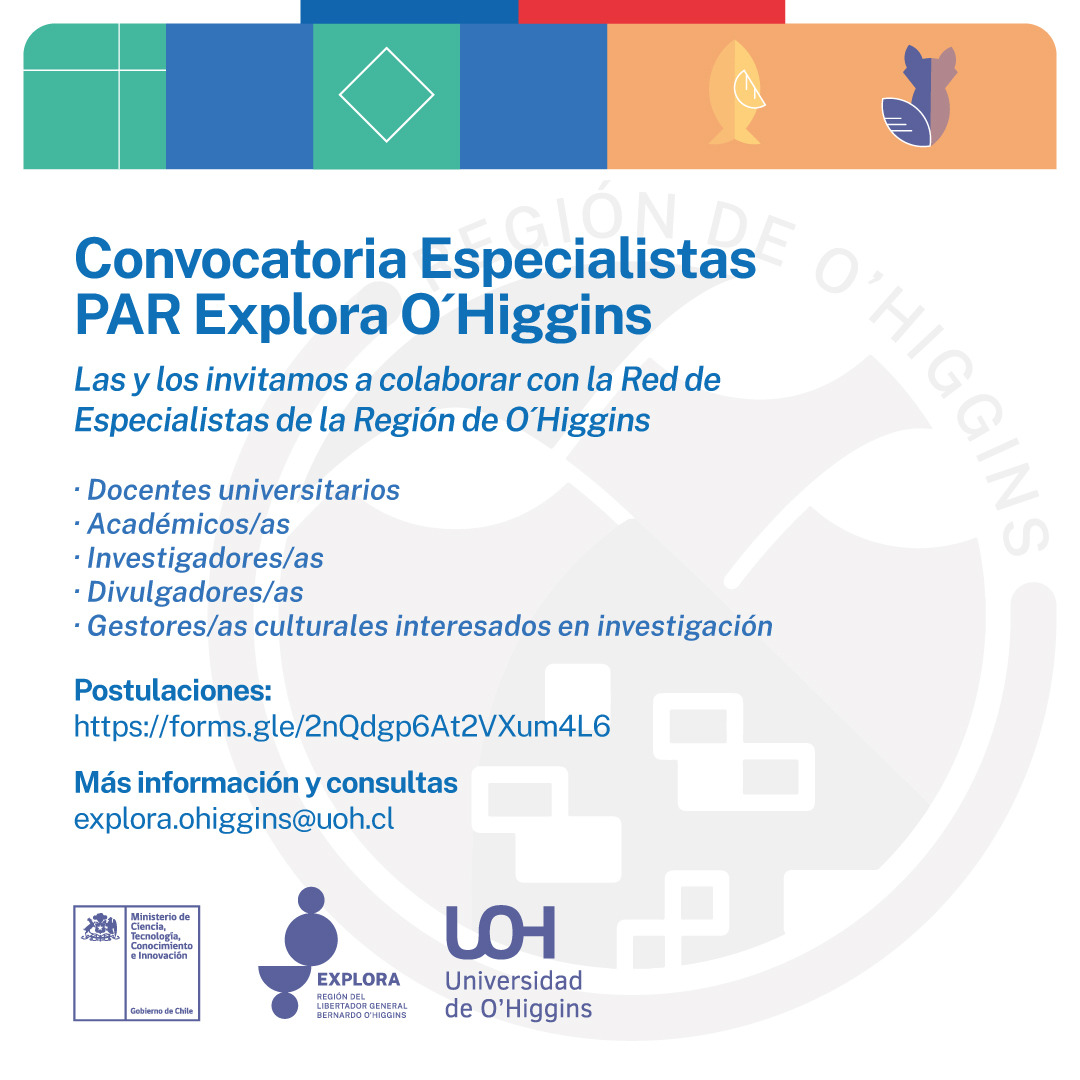 PAR EXPLORA CONVOCA A ESPECIALISTAS PARA COLABORAR CON SUS ACTIVIDADES