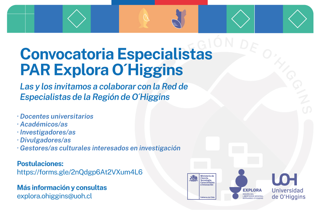 PAR EXPLORA CONVOCA A ESPECIALISTAS PARA COLABORAR CON SUS ACTIVIDADES 1