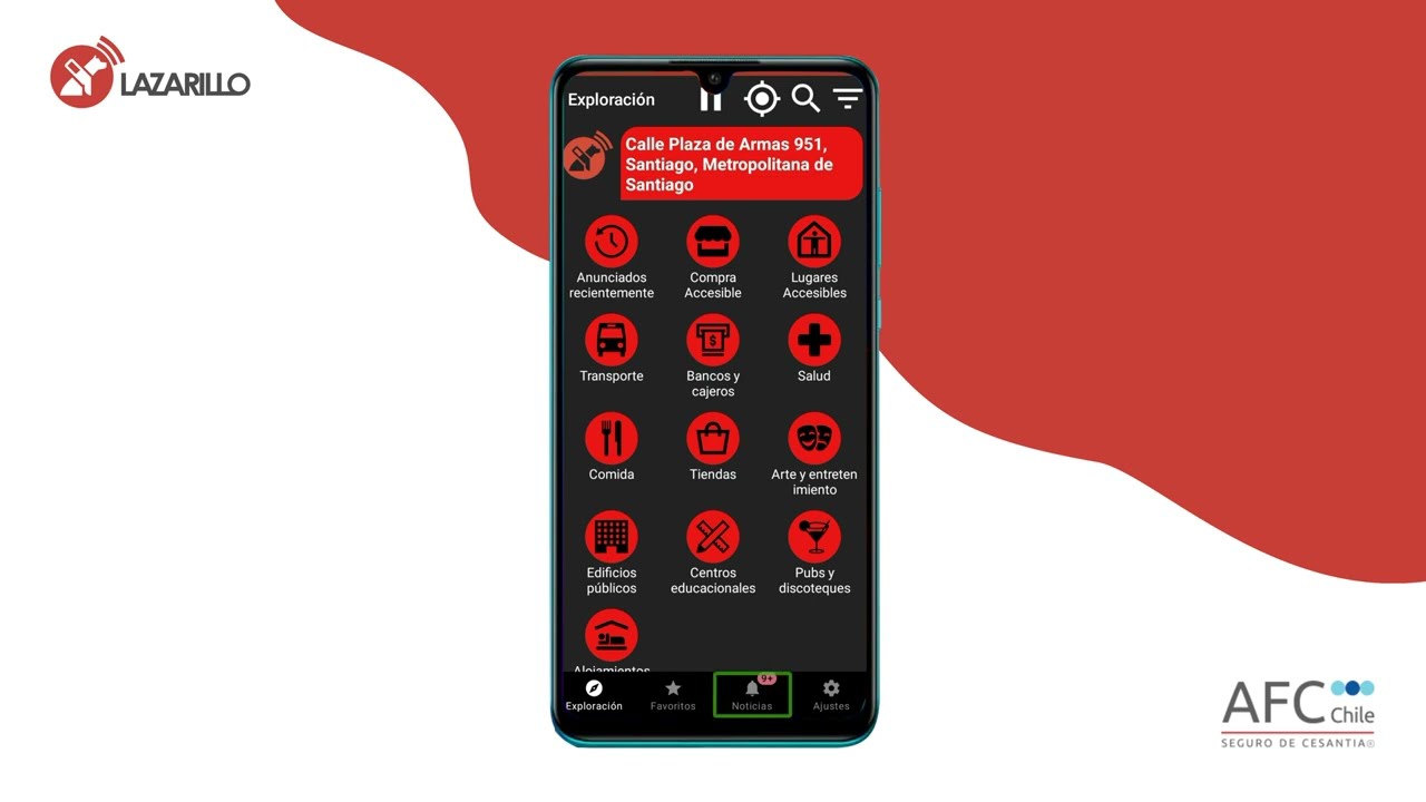 AFC se incorpora a Lazarillo App para mejorar acceso de personas ciegas a sus sucursales