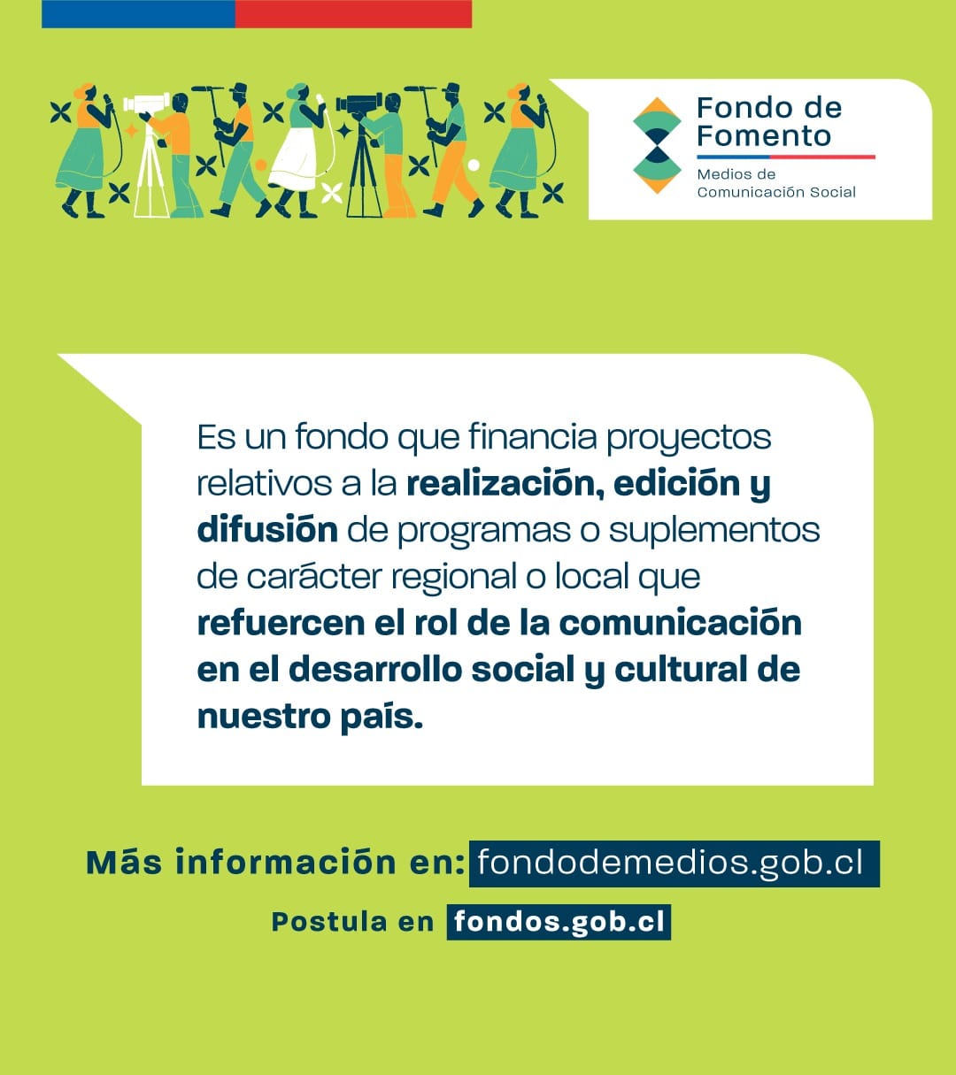HASTA EL 13 DE ABRIL ESTÁN ABIERTAS LAS POSTULACIONES AL FONDO DE MEDIOS 2023 2