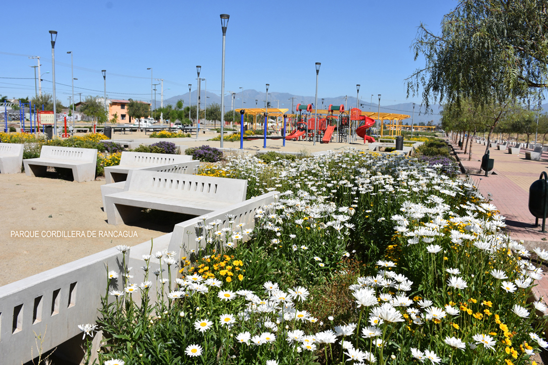 LA ESTRELLA Y RENGO SE SUMAN A PROGRAMA DE CONSERVACIÓN DE PARQUES URBANOS DEL MINVU Parque Cordillera de Rancagua 2