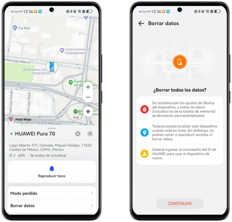 Cómo encontrar un teléfono Huawei perdido 5