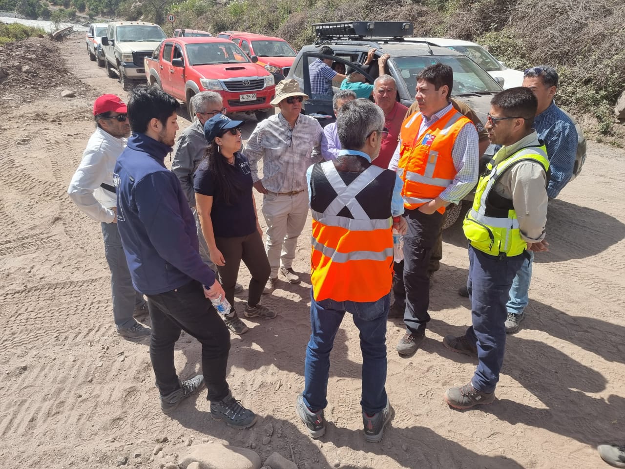 AUTORIDADES REVISARON EJECUCIÓN DE RECURSOS DE EMERGENCIA EN RUTA I 45 1