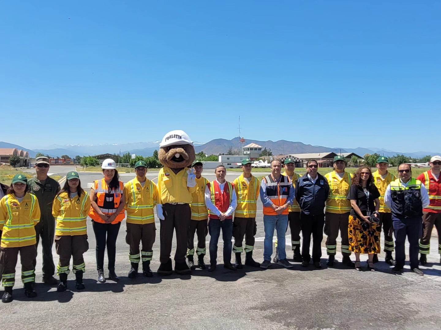 MOP Y CONAF INAUGURAN PLATAFORMA DE OPERACIONES EN AERÓDROMO LA INDEPENDENCIA DE RANCAGUA 2