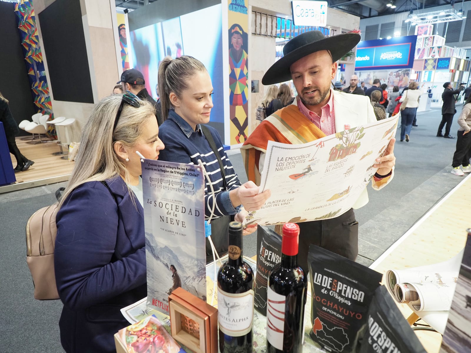 GOBIERNO REGIONAL DE OHIGGINS PRESENTE EN INAUGURACIÓN DE RECONOCIDA FERIA INTERNACIONAL DE TURISMO EN ESPAÑA