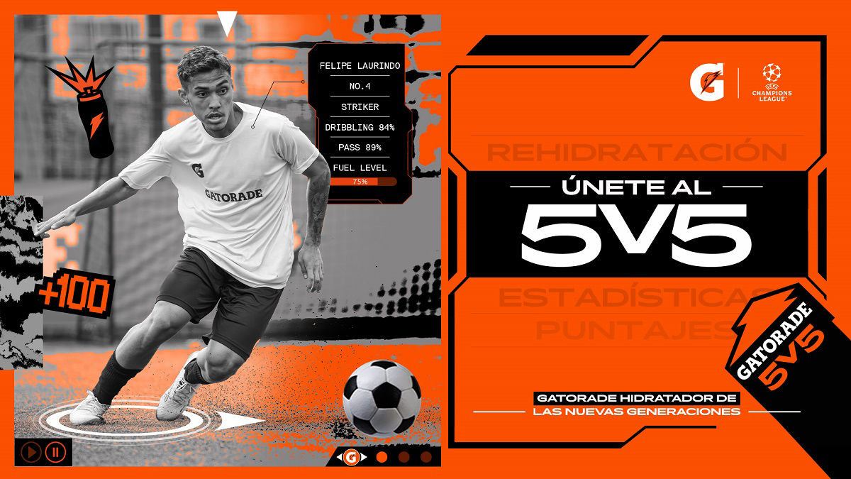 Rumbo a Londres Torneo Gatorade 5v5 abre sus puertas a jóvenes talentos chilenos Gatorade 5v5 Afiche oficial