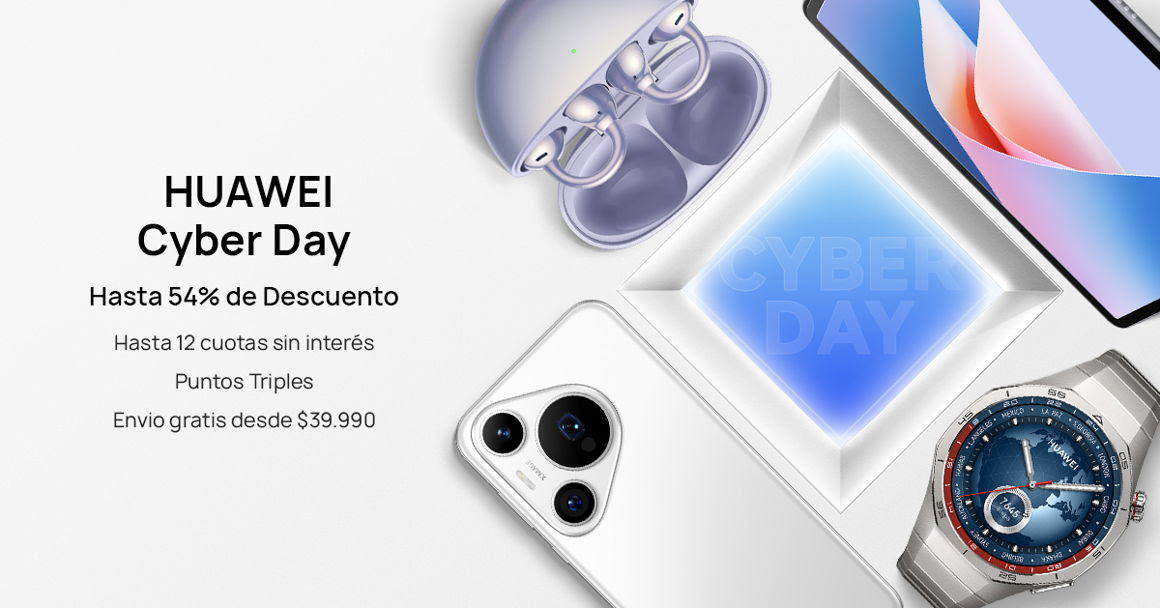 HUAWEI SE SUMA AL CYBER MONDAY CON DESCUENTOS DE HASTA 54