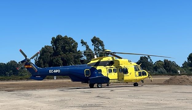 AERONAVES DE ALTO IMPACTO AIRCRANES Y SUPERPUMAS REFUERZAN LA BATALLA CONTRA EL FUEGO EN CHILE SuperPuma en Chile 2
