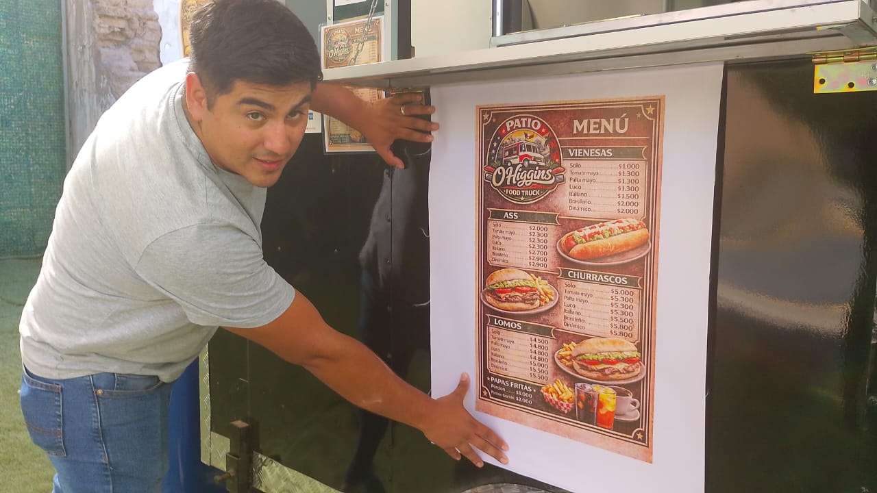 senalando el menu